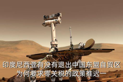 印度尼西亞有沒有退出中國(guó)東盟自貿(mào)區(qū)為何要求零關(guān)稅的政策推遲一