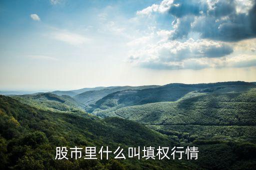 股市什么是填權(quán)，股票中的填權(quán)是什么意思