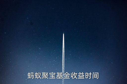 螞蟻聚寶基金收益時間