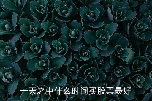 買股票什么時(shí)間買最好，每天哪段時(shí)間買股票比較好