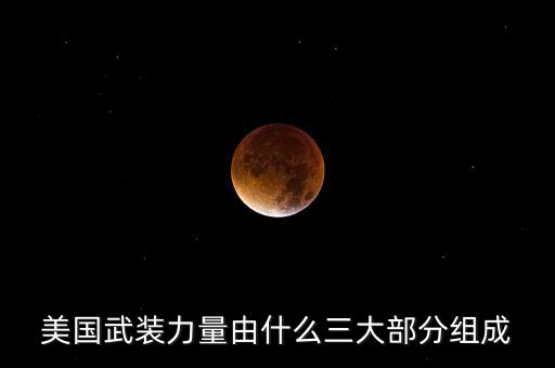 美國(guó)武裝力量由什么三大部分組成