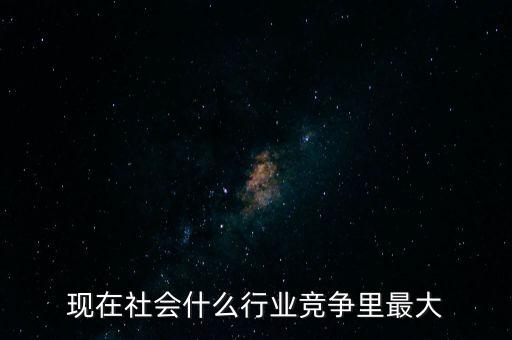 現(xiàn)在社會(huì)什么行業(yè)競(jìng)爭(zhēng)里最大