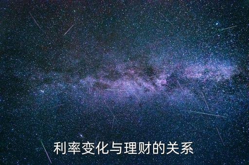 利率變化與理財?shù)年P(guān)系