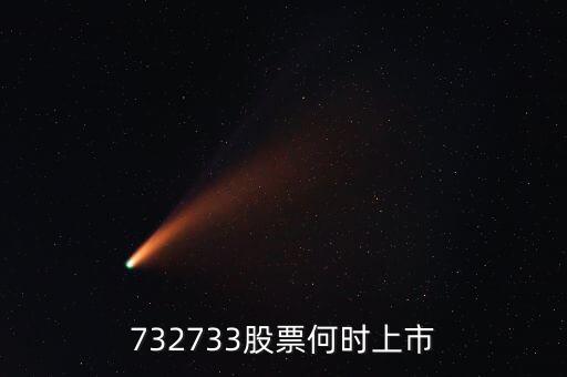 732733股票何時上市