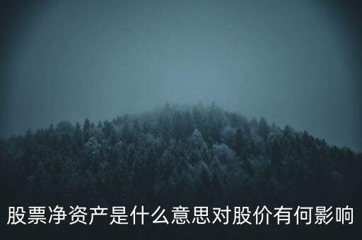 股票凈資產(chǎn)是什么意思對股價有何影響