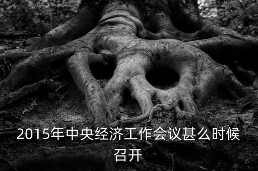 2015年中央經(jīng)濟(jì)工作會議甚么時候召開