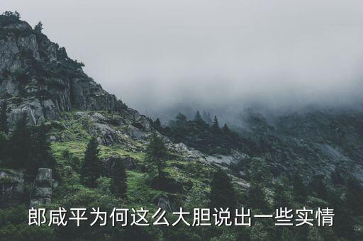 我為什么要回應(yīng)郎咸平，郎咸平為何這么大膽說出一些實(shí)情