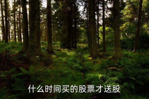 股票公司一般什么時(shí)候送股，什么時(shí)間買(mǎi)的股票才送股