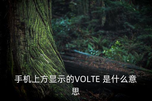 手機(jī)volte是什么意思，手機(jī)上方顯示的VOLTE 是什么意思