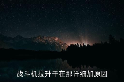 戰(zhàn)斗機拉升干在那詳細加原因