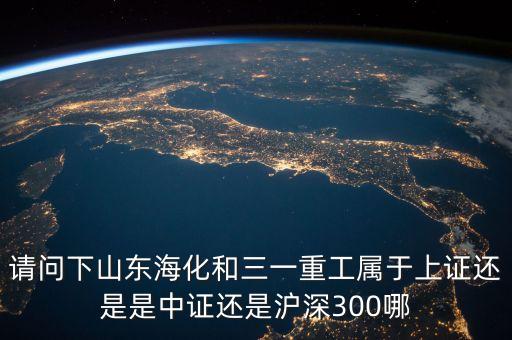 請問下山東?；腿恢毓儆谏献C還是是中證還是滬深300哪