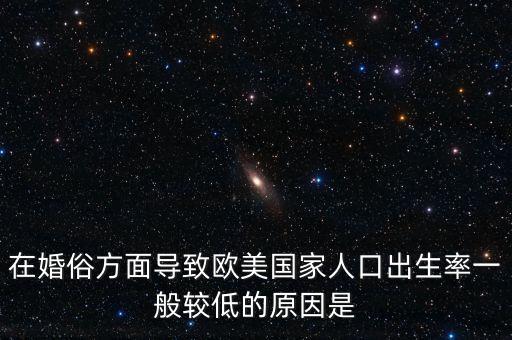在婚俗方面導(dǎo)致歐美國家人口出生率一般較低的原因是