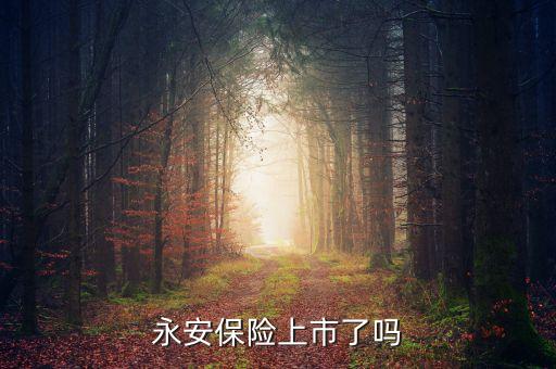永安保險(xiǎn)上市了嗎