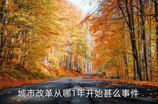 什么是市朝改革，城市改革從哪1年開始甚么事件