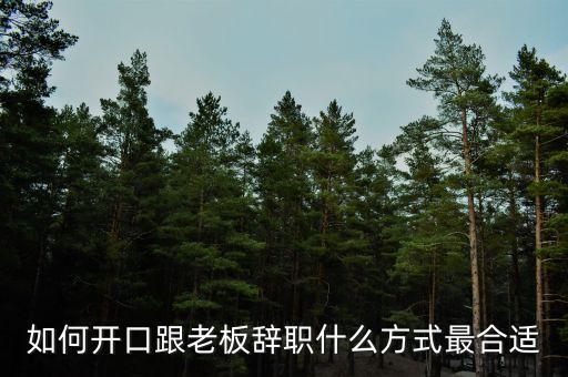 用什么理由辭去董事的職務(wù)，如何開口跟老板辭職什么方式最合適