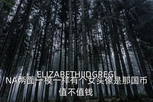 ELIZABETHIIDGREGINA兩面一模一樣有個女頭像是那國幣值不值錢