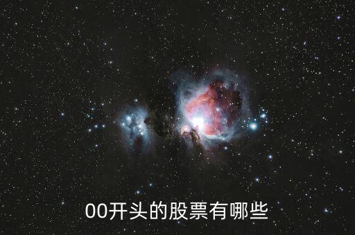 00打頭的是什么股票，00開頭的是什么股票