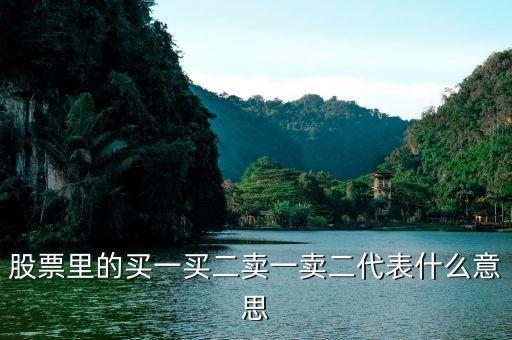 股票的買(mǎi)一買(mǎi)二什么意思，股票中的買(mǎi)一買(mǎi)二賣(mài)一賣(mài)二是什么意思