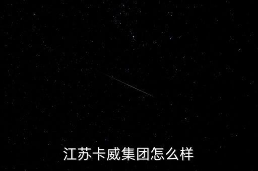 江蘇卡威集團(tuán)是什么性質(zhì)的企業(yè)，我剛大學(xué)畢業(yè)學(xué)的是汽車制造與裝配請問一下江蘇卡威公司怎么