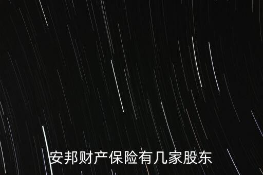 安邦財(cái)產(chǎn)保險(xiǎn)有幾家股東