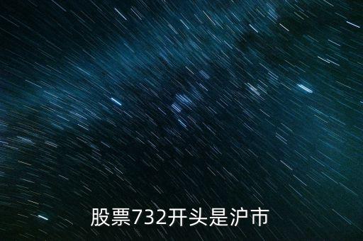 股票732開(kāi)頭是滬市