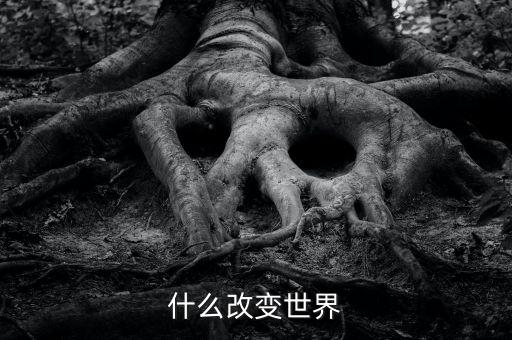 改變世界的是什么，什么改變世界