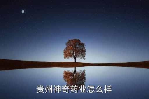 貴州神奇藥業(yè)怎么樣