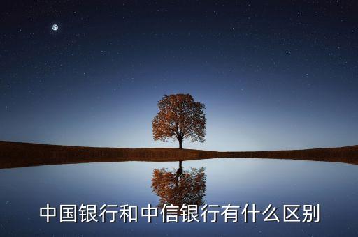 中國銀行和中信銀行有什么區(qū)別