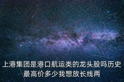上港集團(tuán)是港口航運(yùn)類(lèi)的龍頭股嗎歷史最高價(jià)多少我想放長(zhǎng)線(xiàn)兩