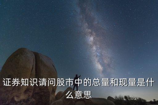 股票中總量是什么意思，股票總量是什么意思