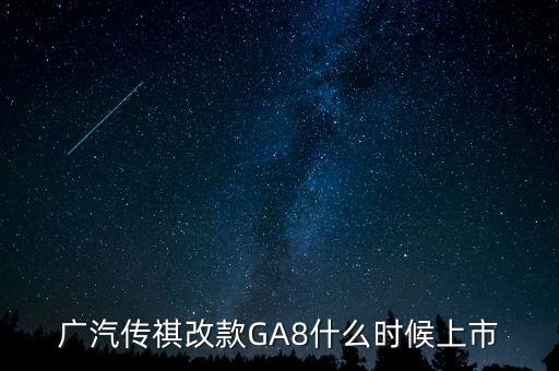 廣汽傳祺ga8什么時候上市，2021款傳祺GS8什么時候上市啊
