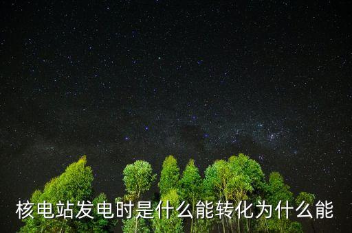 核電站發(fā)電時是什么能轉化為什么能