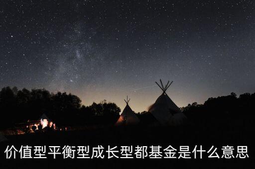 價值型平衡型成長型都基金是什么意思