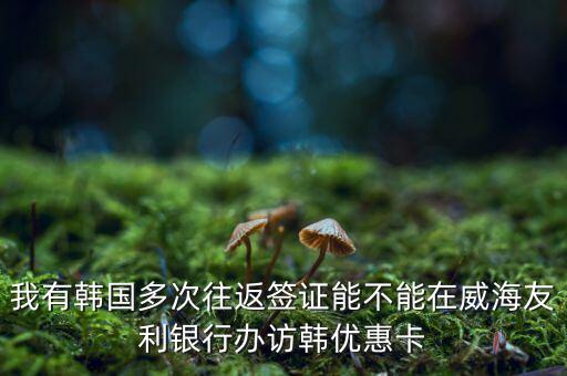 訪韓優(yōu)惠卡有什么作用，我有韓國(guó)多次往返簽證能不能在威海友利銀行辦訪韓優(yōu)惠卡
