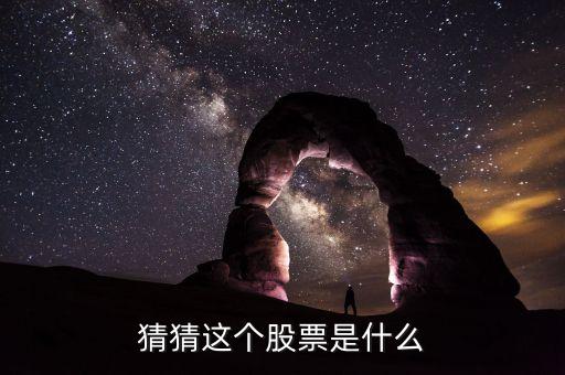 猜猜這個股票是什么