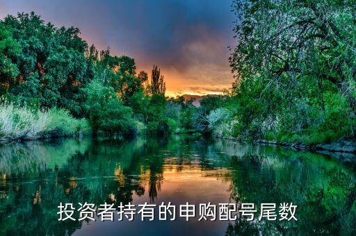 申購配號尾數(shù)是什么，新股中簽號配號后面的數(shù)字是表示什么意思