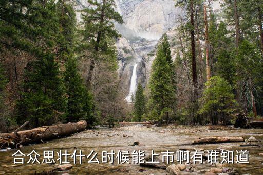 合眾思?jí)咽裁磿r(shí)候復(fù)牌，合眾思?jí)咽裁磿r(shí)候能上市啊有誰(shuí)知道