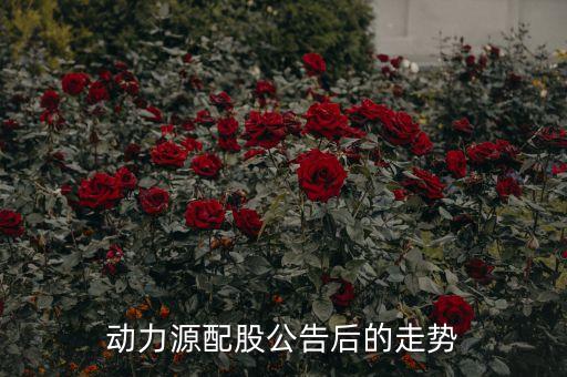動(dòng)力源配股公告后的走勢(shì)