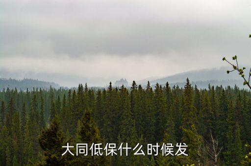 大同市學(xué)校低保補助什么時候到賬，大同低保什么時候發(fā)