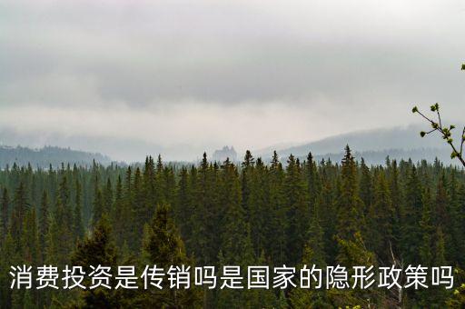 國(guó)家隱形政策是什么事，消費(fèi)投資是傳銷(xiāo)嗎是國(guó)家的隱形政策嗎