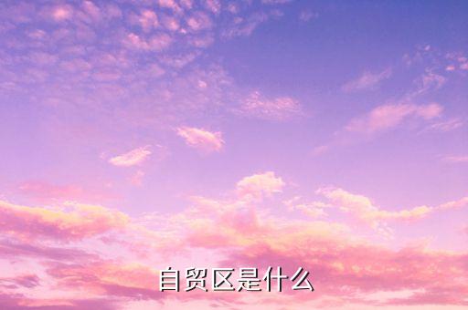 自貿(mào)區(qū)是什么，什么叫自貿(mào)區(qū)