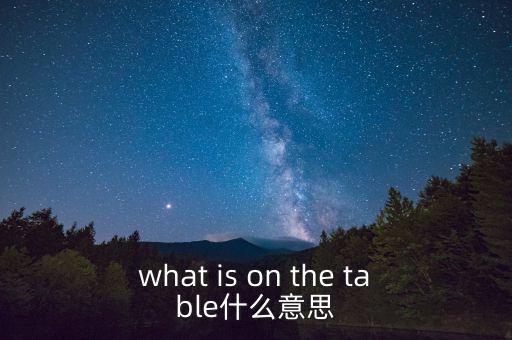 什么是中美bit談判，what is on the table什么意思