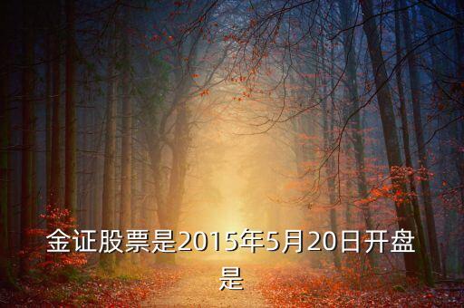 金證股份什么時(shí)候出2015年年報(bào)，金證股票是2015年5月20日開(kāi)盤是