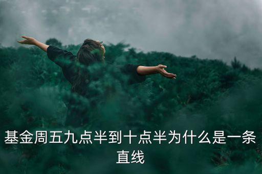 基金周五九點半到十點半為什么是一條直線