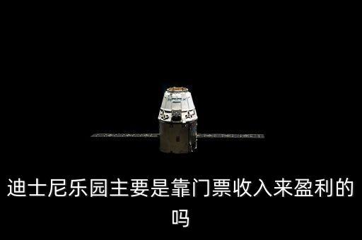 迪士尼樂(lè)園主要是靠門票收入來(lái)盈利的嗎