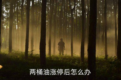 兩桶油漲停意味什么，兩桶油漲停后怎么辦