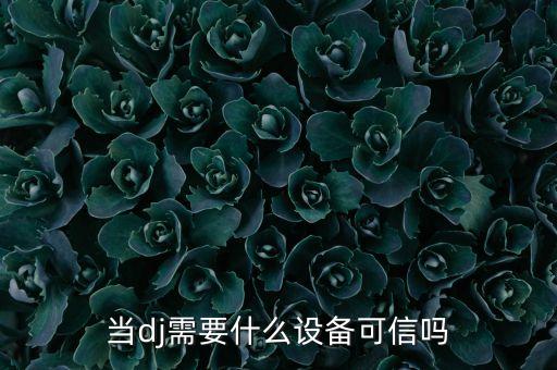 做dj需要投資什么設(shè)備，做DJ需要什么設(shè)備