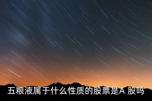五糧液屬于什么性質的股票是A 股嗎