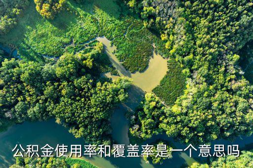 公積金使用率和覆蓋率是一個意思嗎