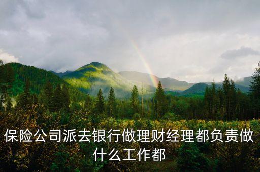 保險(xiǎn)公司派去銀行理財(cái)是做什么，保險(xiǎn)公司派去銀行做理財(cái)經(jīng)理都負(fù)責(zé)做什么工作都